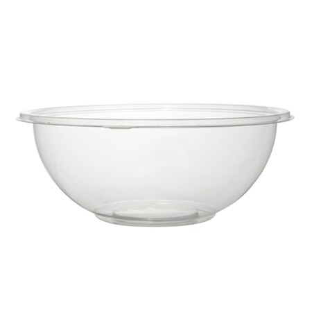 Fineline Settings Clear 32 oz. Serving Bowl Flat PET Lid 5032-FL